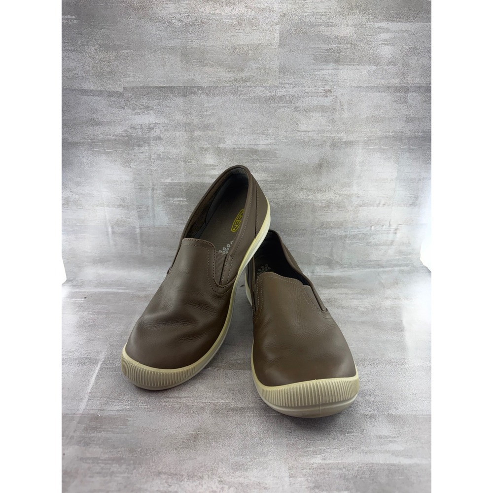 Keen Lorelai Slip On Leather Shoes Brown Women Sz 11 Low Profile Flat 1020500